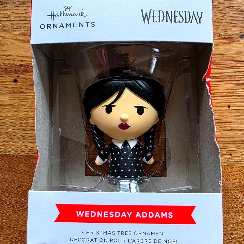 Hallmark Wednesday Addams Christmas Tree Ornament 2022 Collectible